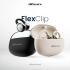 HiFuture FLEXCLIP AI Enhanced Environmental Noise Cancellation ENC Open Ear Wireless Earphone 30 hrs Play time light weigt design - Champagne Gold